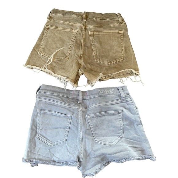 PINK GAP Womens Cut-Off Jean Shorts Size 4 Distressed 90s Booty Dukes Lot - Picture 2 of 14